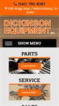 Mobile Screenshot of dickinsonequipmentinc.com