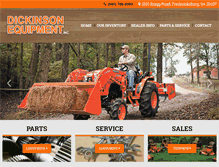 Tablet Screenshot of dickinsonequipmentinc.com